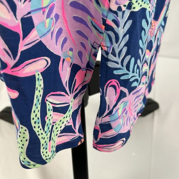 Lilly Pulitzer Kierna Knee Length Dress Oyster Bay Navy You’ve Been Spotted in S - Picture 8 of 11